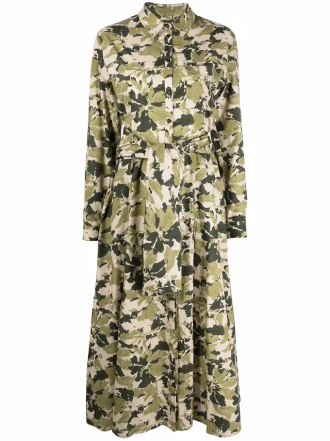 Woolrich Wilderness printed shirtdress Green CFWWDR0097FRUT3048
