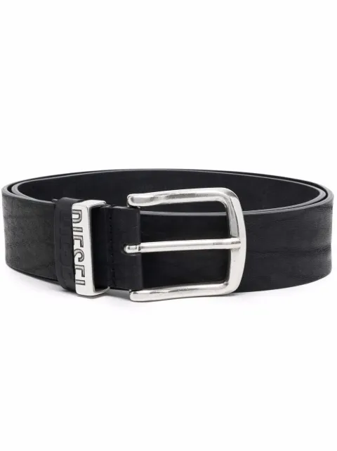Diesel B-Visible leather belt Black X08506PS142