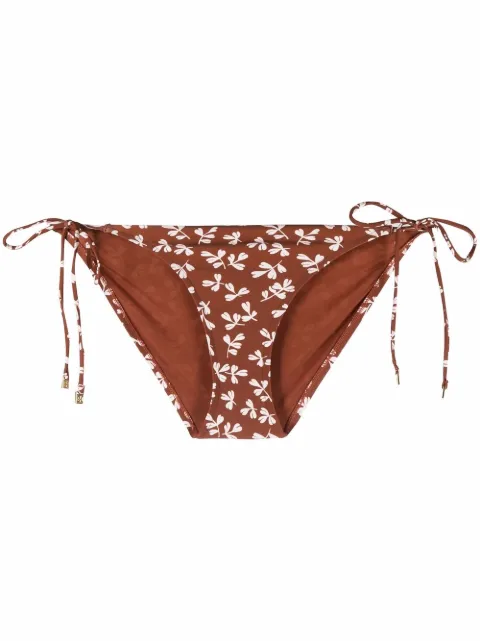 Tory Burch floral bikini bottoms Brown 79313
