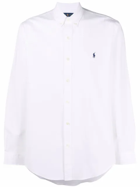 Polo Ralph Lauren Polo Pony-embroidered long-sleeve shirt White 710832480