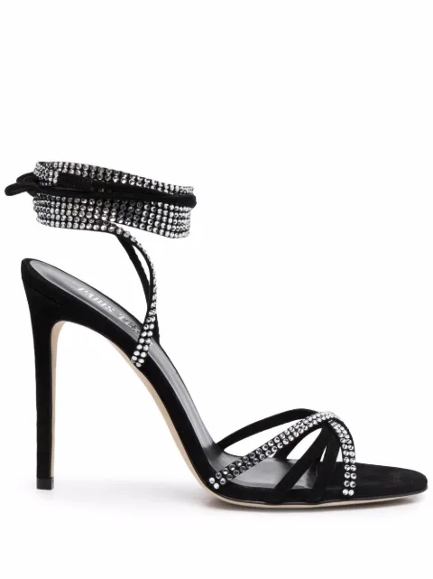 Paris Texas Holly Nicole crystal-embellished sandals Black PX704XSACH