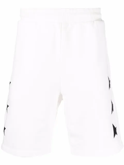 Golden Goose Star-motif track shorts White GMP00878P000532