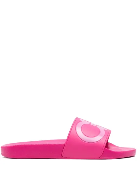 Ferragamo Gancini pool slides Pink 751264