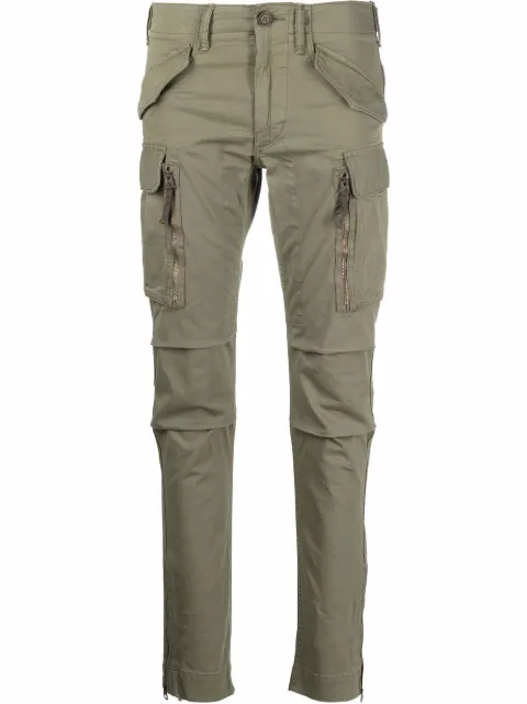 Ralph Lauren RRL skinny-cut cargo trousers Green 282663763001