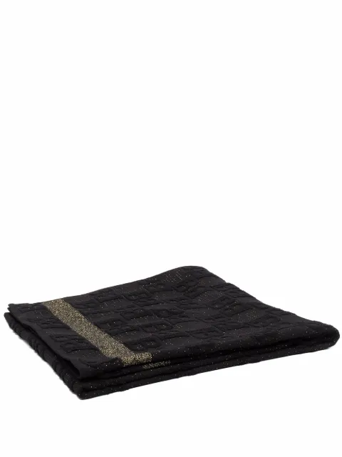 Balmain logo-monogram towel Black BKP000860