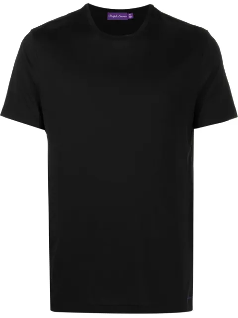 Ralph Lauren Purple Label Script logo-embroidered cotton T-shirt Black 790508153001