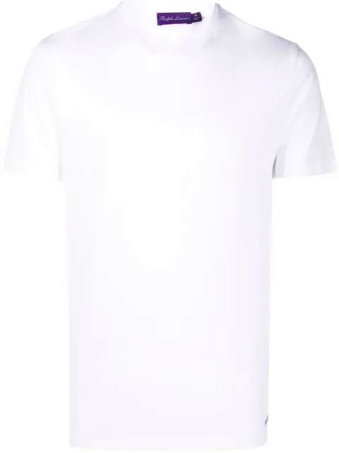 Ralph Lauren Purple Label embroidered logo T-shirt White 790508153003