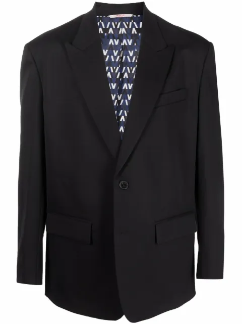 Valentino Garavani single-breasted blazer Black VCED30804
