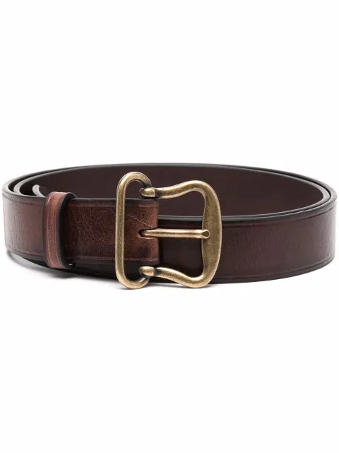 DSQUARED2 gold-buckle leather belt Brown BEM044212904309