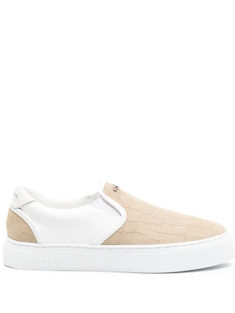 Hide&Jack Fuji Croco sneakers Neutrals FCROLCMLWHT