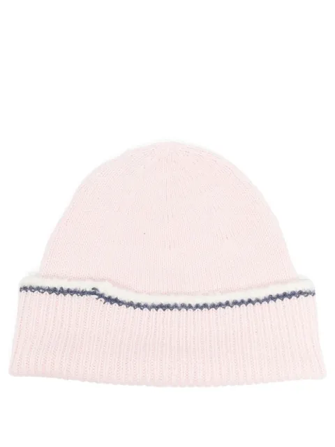 Barrie ribbed cashmere beanie Pink C168834