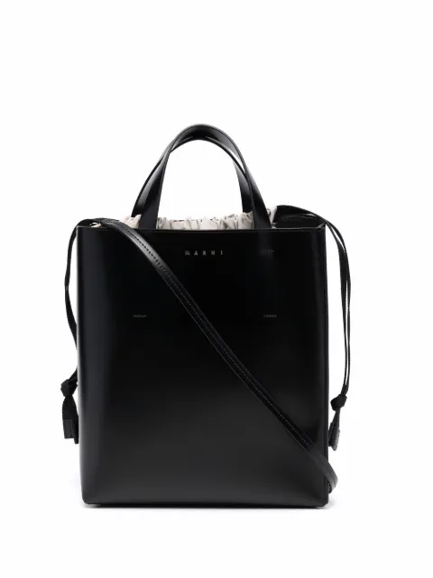 Marni Museo small bag in black leather Black SHMPV01TY0LV639