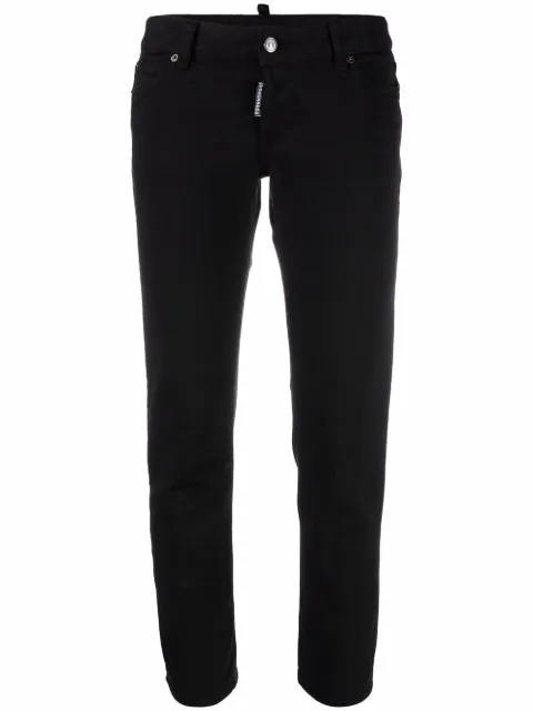 DSQUARED2 cropped low-rise trousers Black S75LB0664S30733