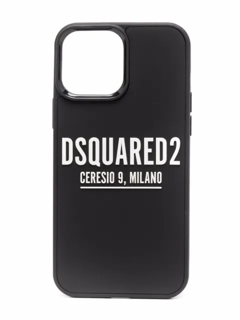 DSQUARED2 logo-print iPhone 13 pro-max case Black ITM013035805598