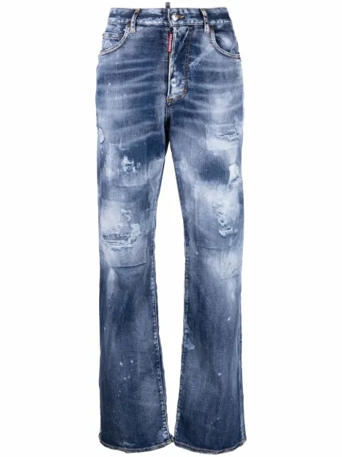 DSQUARED2 high-waisted tie-dye jeans Blue S75LB0646S30789470