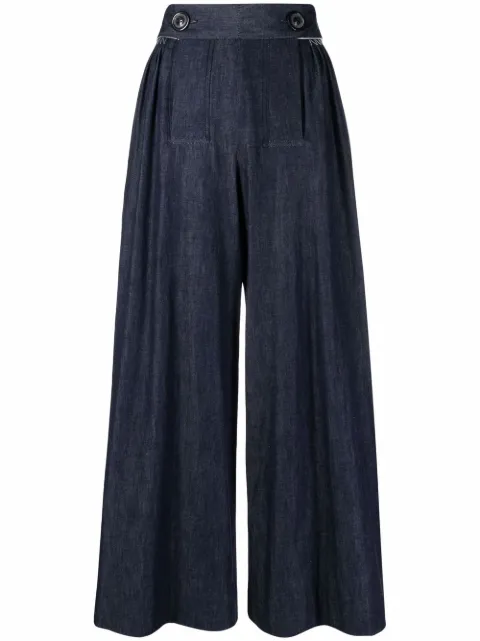Maison Margiela wide leg denim trousers Blue S31KA0459S30785