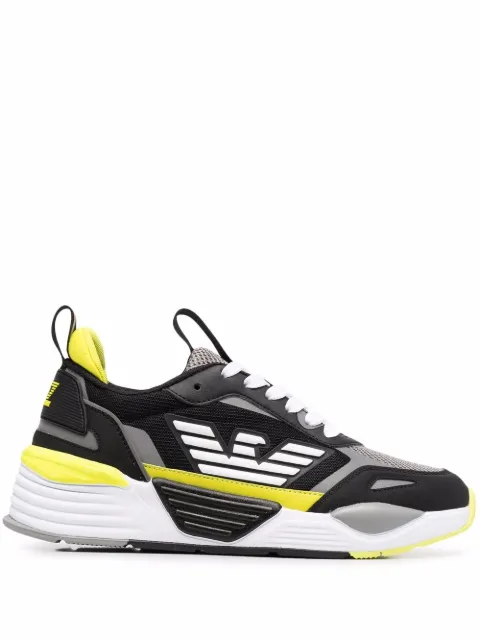 Ea7 Emporio Armani side logo-print sneakers Black X8X070XK165