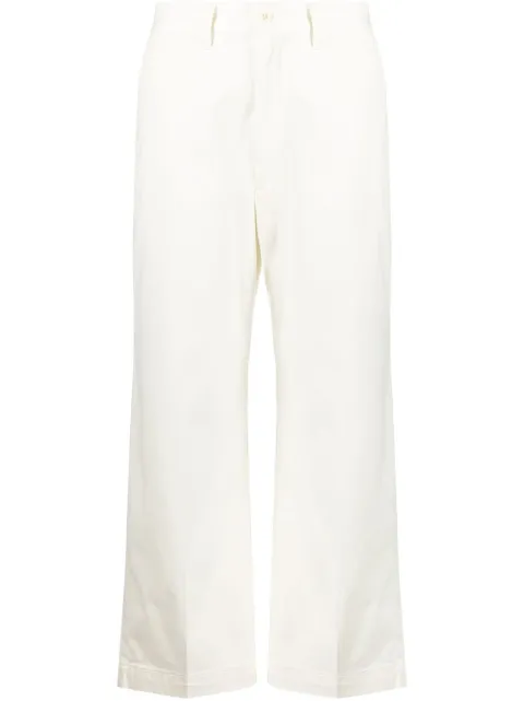 Polo Ralph Lauren cropped flared trousers White 211873988002