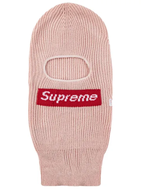 Supreme x New Era Box Logo knitted balaclava Pink SU11251