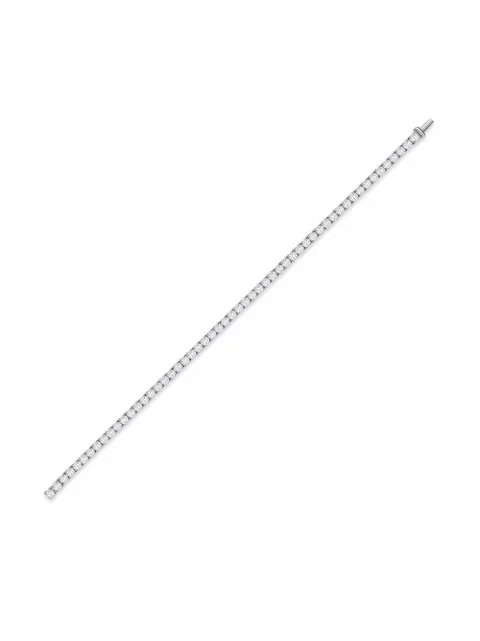 Pragnell 18kt white gold brilliant cut diamond line bracelet Silver CR1906