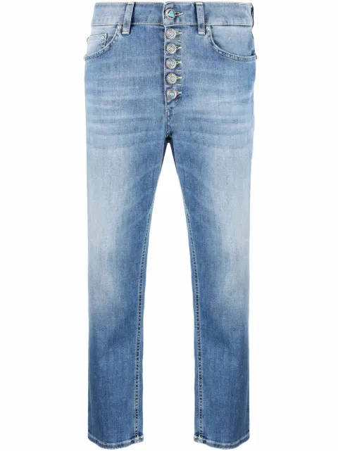 DONDUP Koons loose-fit cropped jeans Blue DP268BDS0296