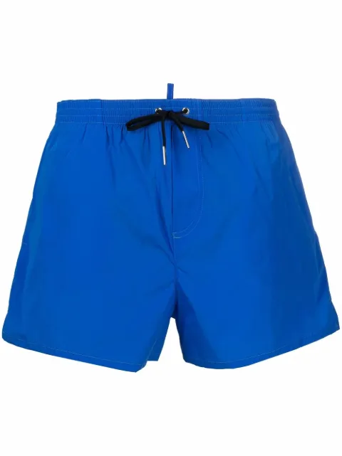 DSQUARED2 Icon-print drawstring swim shorts Blue D7B643950ISA01