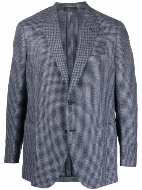 Brioni houndstooth single-breasted blazer RGL50PP1A0D0000