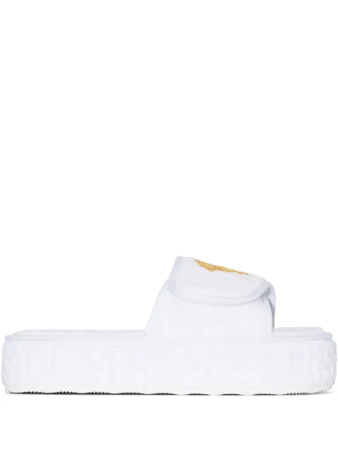 Versace Home Medusa Head platform slippers White ZSL000003ZCOSP052