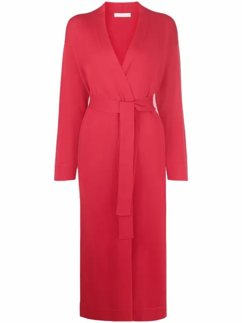 Fabiana Filippi belted cotton cardigan Red MAD272W0520000D290