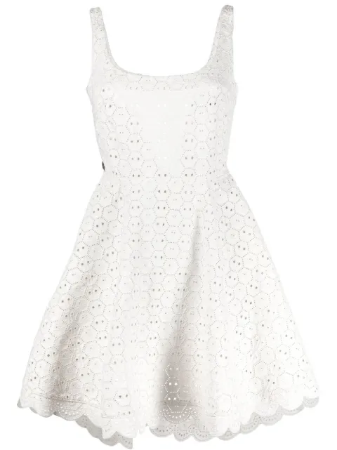 Philipp Plein Sangallo leather minidress White PABCWLG0076PLE010N