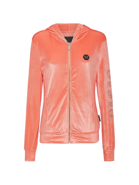 Philipp Plein logo-detail hoodie Pink PABCWJB1557PTE003N