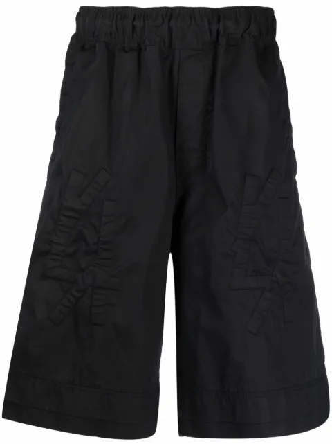 44 LABEL GROUP debossed-logo shorts Black 22ST02320099