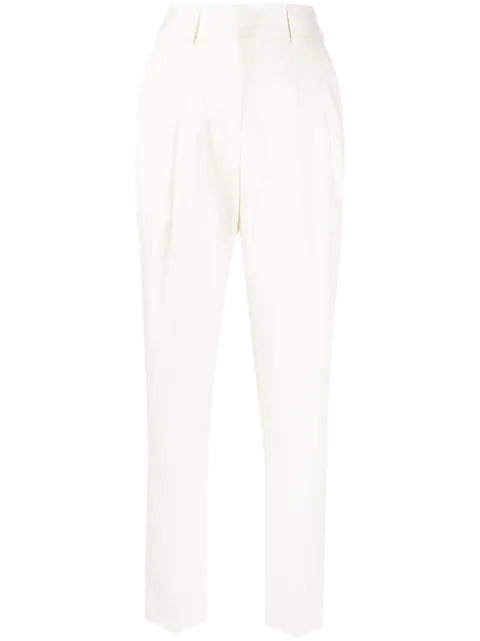 Philipp Plein high-waisted tapered trousers White PABCWRT1197PTE003N