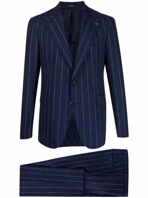 Tagliatore pinstripe single-breasted suit Blue 2SVS26B11520070