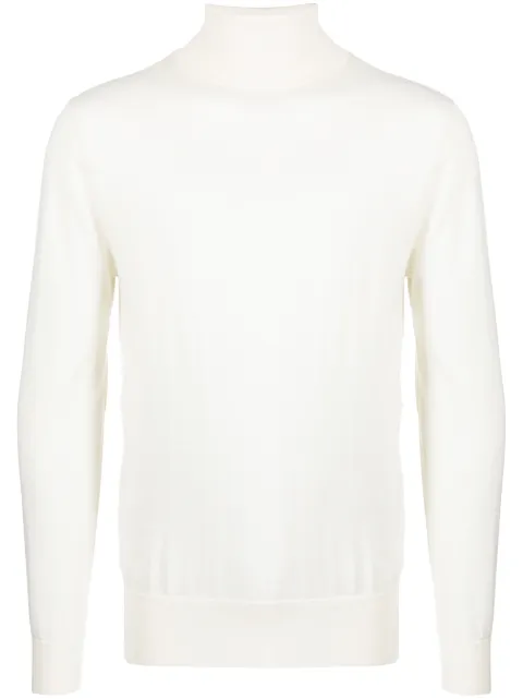 N.Peal roll neck cashmere sweatshirt White NPG107701