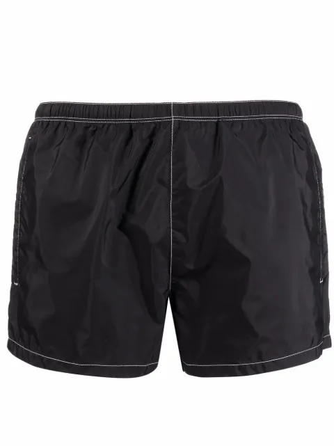 Prada contrast stitching swim shorts Black UB3321WQ9
