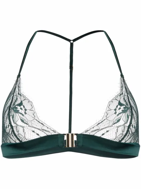 Fleur Of England Ela lace-trim boudoir bra Green ELABOUDOIRBRA