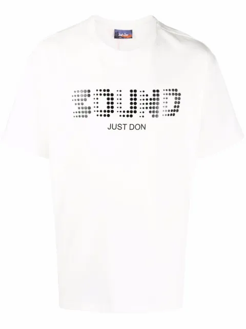 Just Don Sound-print short-sleeve T-shirt White 32JUSM07226326