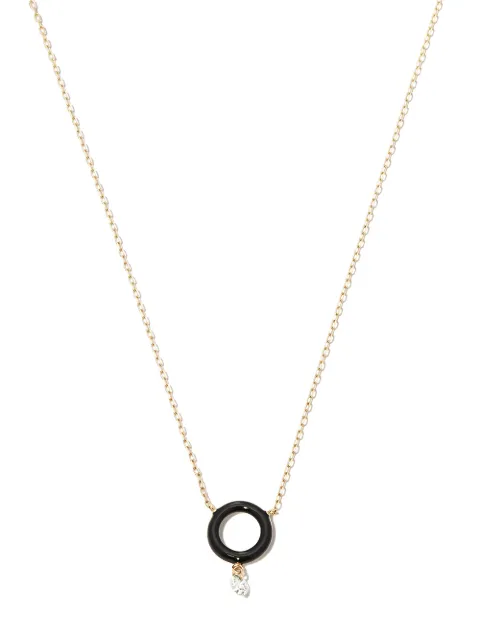 Persée 18kt yellow gold diamond pendant necklace Gold N9610BKYG