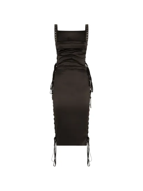 Dolce & Gabbana lace-detail sleeveless midi dress Black F6R0DTFURAG