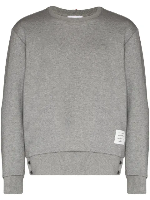 Thom Browne RWB stripe cotton sweatshirt Grey MJT085A03377
