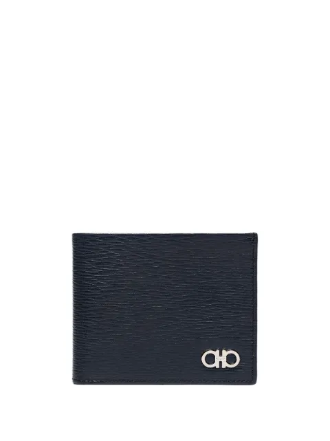 Ferragamo Gancini bifold wallet Blue 744850