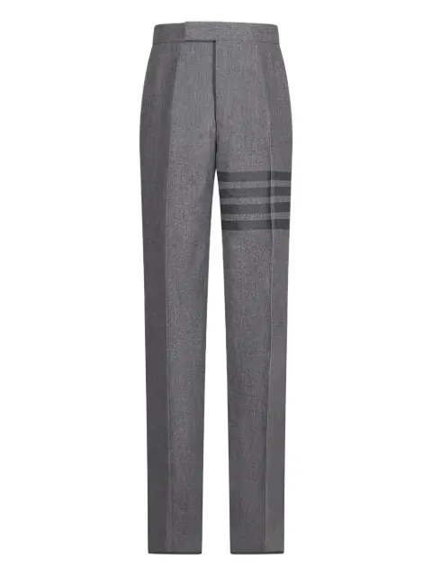 Thom Browne tonal 4-Bar flannel trousers Grey MTC001A06393