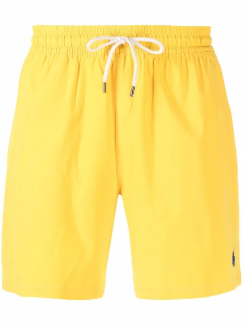 Polo Ralph Lauren logo drawstring swim shorts Yellow 710829851020