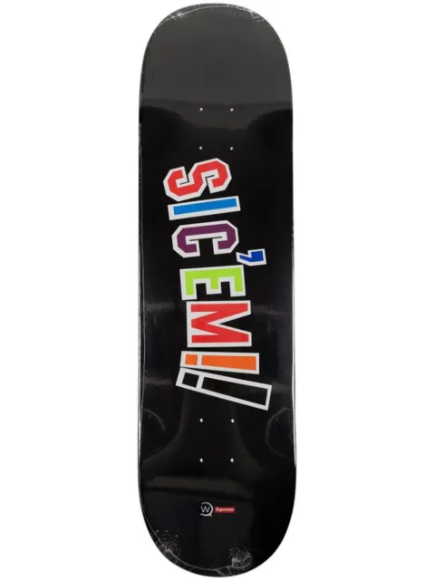 Supreme x WTAPS Sic'Em! skateboard deck Black SU11219