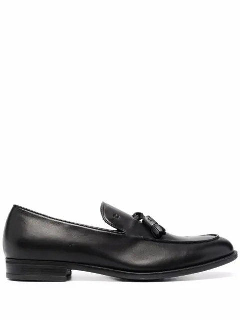 Fratelli Rossetti tassel-detailed leather loafers Black 45352PL58801