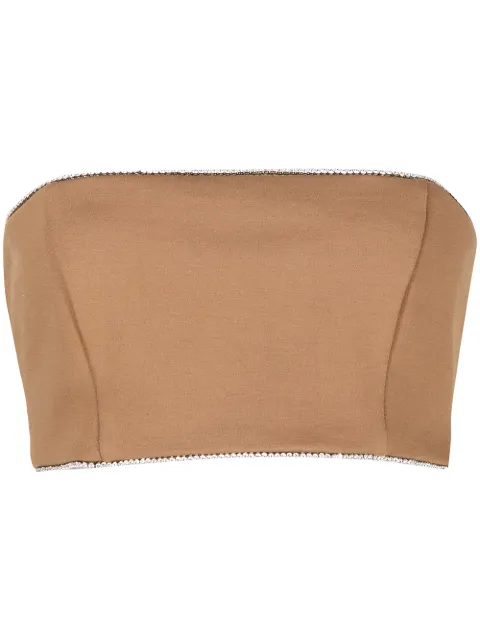 STAUD cropped bralette top Brown 463407