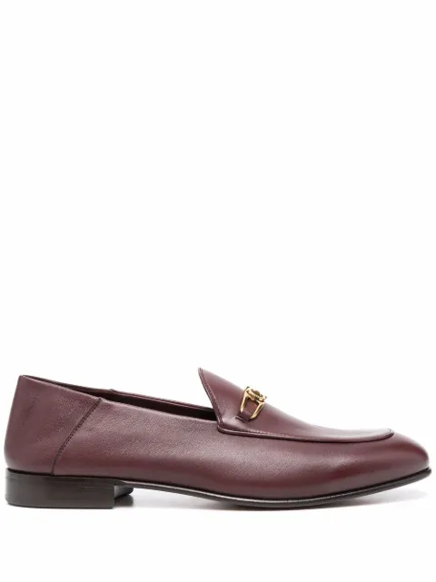 Ferragamo Melbourne Gancini-buckle loafers Red 751490