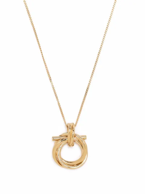 Ferragamo Gancini pendant necklace Gold 751631
