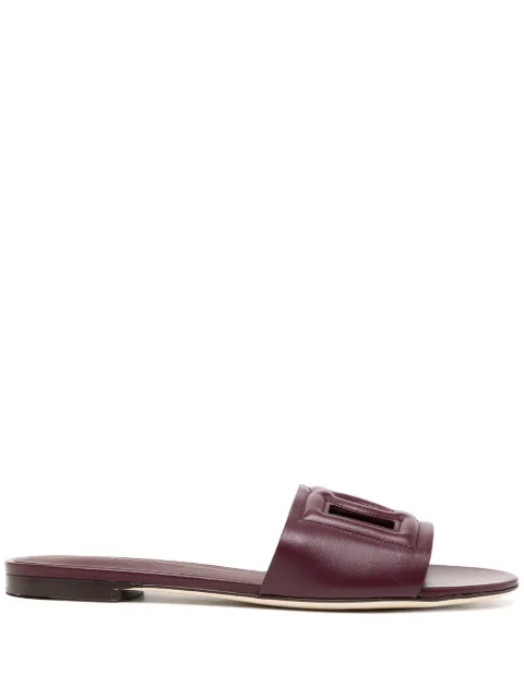Dolce & Gabbana slides in calfskin Purple CQ0436AY329